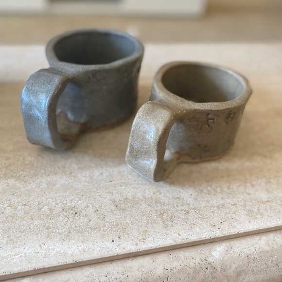 Lucero D.P. Ceramic Pottery Glazed Oversized Coffee Mugs X2 - Picture 8 of 13